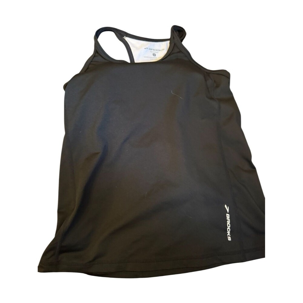 Brooks Black Size S Built-In Bra Tank Top